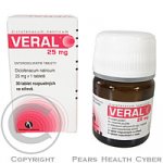 VERAL POR 25MG TBL ENT 30 – Zboží Dáma