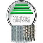 Nit Free Terminator všiváček kovový hřeben na vši a hnidy zelený – Zboží Dáma