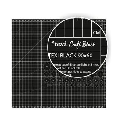 Řezací podložka TEXI BLACK 5 vrstvá velikost 90 x 60 cm – Zboží Dáma