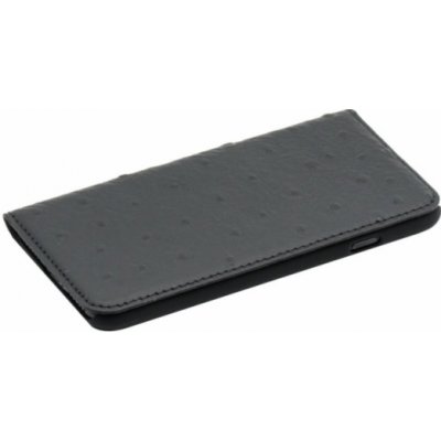 Pouzdro Tellur Book case Ostrich Genuine Leather iPhone 7 černé