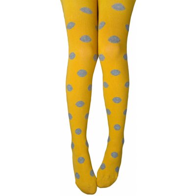 Wola Dívčí vzorované punčocháče Puntíky hořčicové – Hledejceny.cz