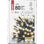 Emos D4AN01 LED vánoční řetěz blikající 8 m venkovní i vnitřní Teplá bílá Studená bílá bílá časovač – Zboží Mobilmania