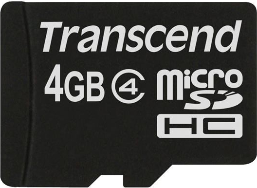 Transcend microSDHC 4 GB 4 TS4GUSDC4