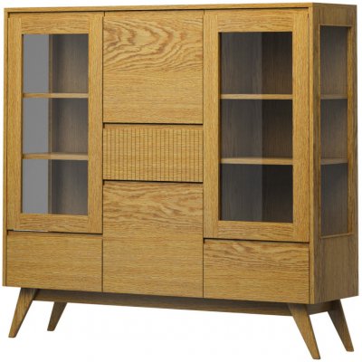 Nábytek z lesa JK-VI509 Dubová 60´s Collection 150 x 140 x 43 cm – Hledejceny.cz