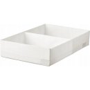 IKEA Stuk Box s přihrádkami 34x51x10 cm bílý