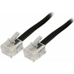 Goobay 11.92.9960 telefonní s konektory RJ11, 6/4, 10m, černý – Sleviste.cz