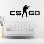 Wrapino vinylová samolepka na zeď Counter-Strike Global Offensive CSGO, rozměry 100x43cm – Zboží Dáma