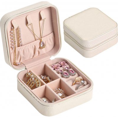 Verk 01786 šperkovnice do kabelky krémová – Zboží Dáma