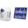 Sklenice Bohemia Crystal Broušené sklenice Royal na likér lihoviny panák nízký Brus klasik 500 PK 6 x 60 ml