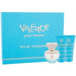Versace Pour Femme Dylan Turquoise EDT 50 ml + sprchový gel 50 ml + tělové mléko 50 ml dárková sada – Hledejceny.cz