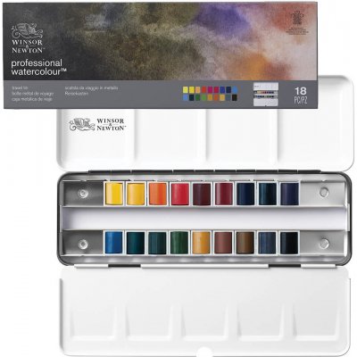 Winsor & Newton Professional Akvarelové barvy sada 18 ks – Hledejceny.cz