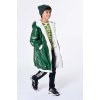 Dětský kabát Karl Lagerfeld dětská oboustranná bunda zelená