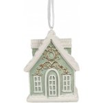 Clayre & Eef Zelená závěsná vánoční ozdoba perníková chaloupka Gingerbread 6*4*8 cm – Hledejceny.cz