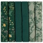 KikkaBoo mušelínové 30x30 cm Secret Garden Green 6 ks – Hledejceny.cz