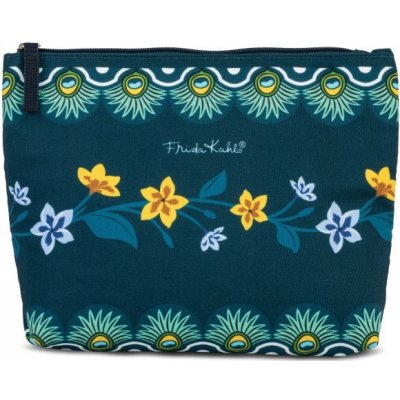 Frida Kahlo 62216-2400 kosmetická taška L petrolejová – Zboží Dáma