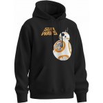 Sablio mikina s potiskem Star Wars BB-8 s textem černá – Zboží Mobilmania