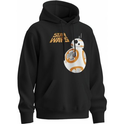 Sablio mikina s potiskem Star Wars BB-8 s textem černá – Zboží Mobilmania