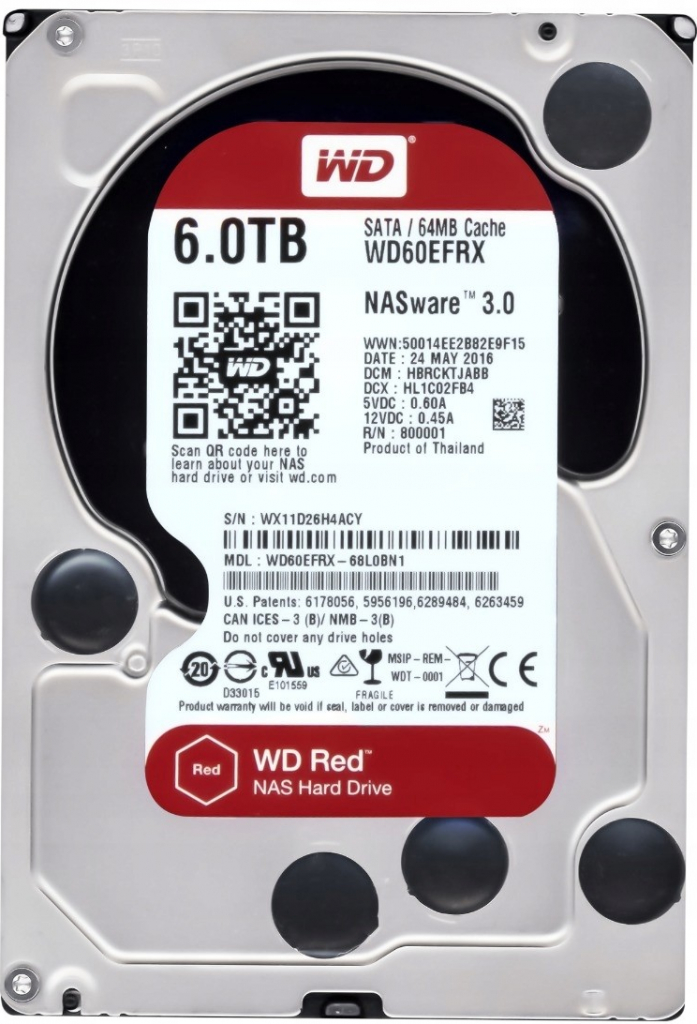 WD Red 6TB, WD60EFRX