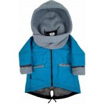 Little Things kabátek softshellový s kapucí a šálou modrá – Sleviste.cz