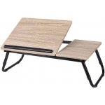 DOCHTMANN Stolek pod notebook 58 × 38 × 21 cm, dekor dub, černý kov – Zboží Živě