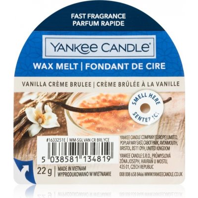 Yankee Candle Vanilla Crème Brûlée Vosk do aromalampy 22 g – Zboží Mobilmania
