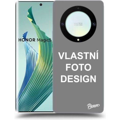 Pouzdro Picasee silikonové Honor Magic5 Lite 5G - Vlastní design/motiv černé