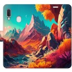 Pouzdro iSaprio flip Colorful Mountains Samsung Galaxy A20e