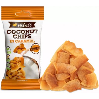 Mixit kokosové chipsy Karamel 45 g – Hledejceny.cz