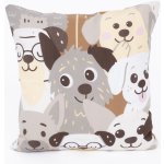 MKLuzkoviny.cz bavlna Renforcé Psí invaze 40 x 40 cm – Sleviste.cz