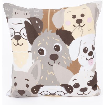 MKLuzkoviny.cz bavlna Renforcé Psí invaze 40 x 40 cm – Sleviste.cz