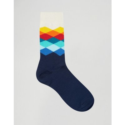 Happy Socks ponožky Faded Diamond FD01105 – Zboží Mobilmania