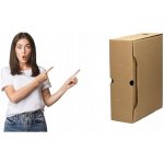 Archivační krabice Q-CONNECT - A4, 100 mm, šedá – Zboží Živě