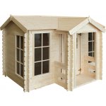 Timbela Dřevěný domeček pro děti M520 s podlahou 223 x 118 cm – Zboží Dáma
