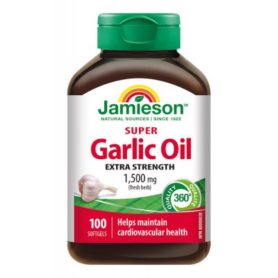 Jamieson Super česnek 1500 mg 100 kapslí – Hledejceny.cz