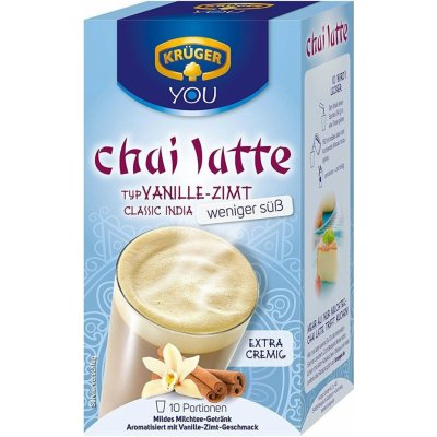 Kruger Krüger Chai Latte Classic India méně cukr Vanilla Skořice 10 x 14 g – Zboží Mobilmania