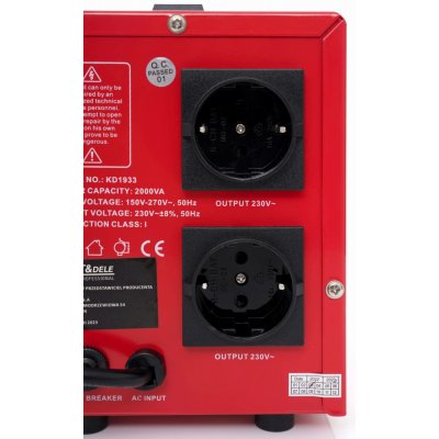 KRAFT&DELE KRAFT&DELE Stabilizátor napětí AVR 2000 VA 230 V KD1933 – Sleviste.cz