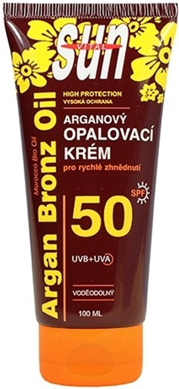 Vivaco Sun opalovací krém SPF50 s arganovým olejem 100 ml