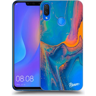 Pouzdro Picasee silikonové Huawei Nova 3i - Rainbow černé – Zboží Mobilmania