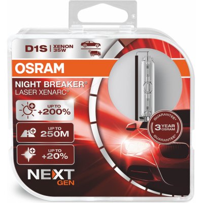 Osram xenonová výbojka D1S XENARC NIGHT BREAKER LASER +200% BOX – Sleviste.cz