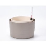 Plastia Samozavlažovací květináč Berberis 30 cm bez závěsu taupe/slonová kost – Hledejceny.cz