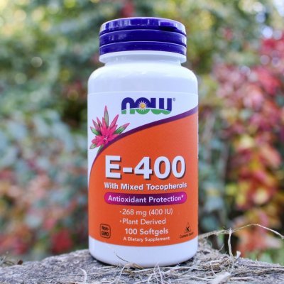 NOW Foods Vitamin E-400 400 IU 100 softgel kapslí – Hledejceny.cz