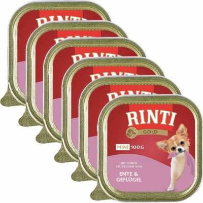 Rinti Gold Mini Adult kachna a kuře 6 x 100 g – Zboží Mobilmania