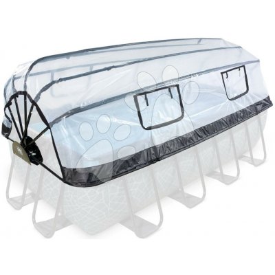 EXIT Zastřešení bazénu Pool 400 x 200 x 105 cm polyvinylchloridová (PVC) ocel bezbarvá – Hledejceny.cz