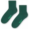 Dámské merino ponožky Bona zelená tmavá