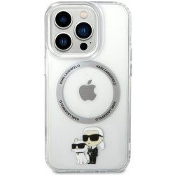 Pouzdro Karl Lagerfeld MagSafe Kompatibilní IML Karl and Choupette NFT iPhone 13 Pro Transparent