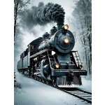 NORIMPEX Diamantové malování Zimní expres 30 x 40 cm – Sleviste.cz