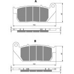 Přední brzdové destičky Goldfren Harley-Davidson XL Sportster Roadster 1200 2004-2008 směs S33 – Hledejceny.cz