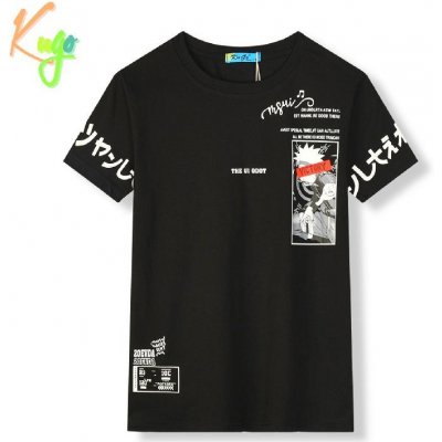 Kugo chlapecké tričko kr.r. GC8605 černá – Sleviste.cz