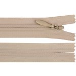 Spirálový zip skrytý YKK No 4 délka 50 cm Varianta: 572 béžová světlá, Balení: 1 ks – Hledejceny.cz