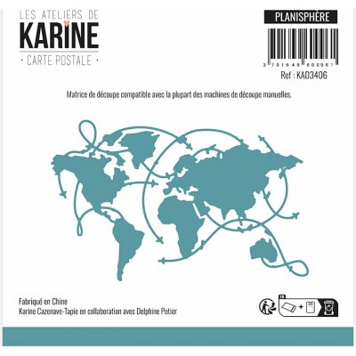 Les ateliers de karine šablona mapa světa – Hledejceny.cz